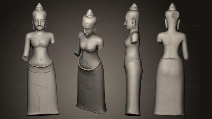 Indian sculptures (Prajnaparamita, STKI_0084) 3D models for cnc